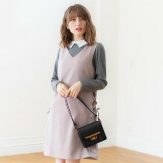 トッコクローゼット(TOCCO closet)のトッコクローゼット千鳥柄ワンピース新品(ひざ丈ワンピース)