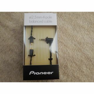 パイオニア(PIONEER)のイヤホンケーブル φ2.5mmL型4極バランスプラグ JAC-BM12C1(B)(ヘッドフォン/イヤフォン)