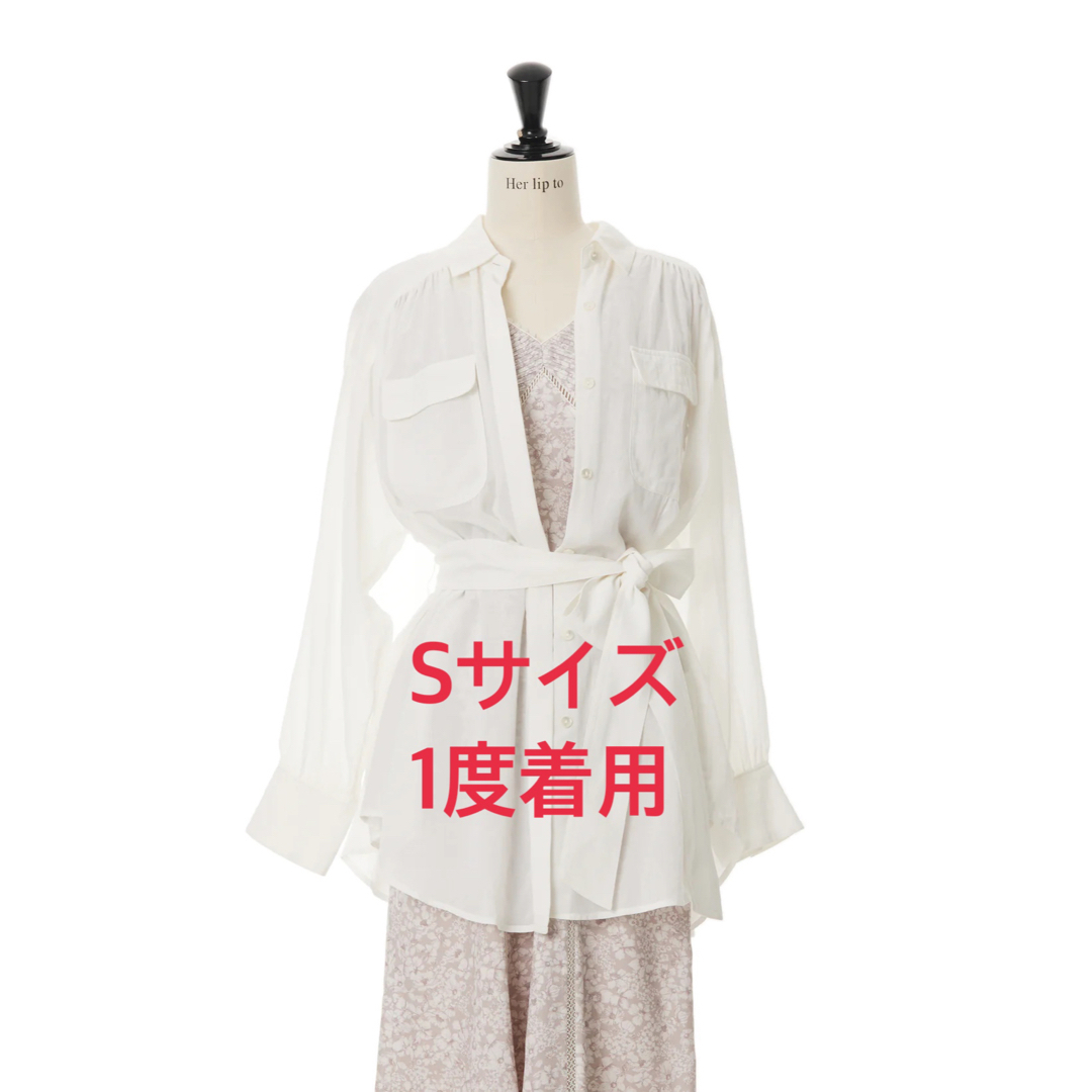 herlipto♡ Cotton-blend Voile Sheer Shirt