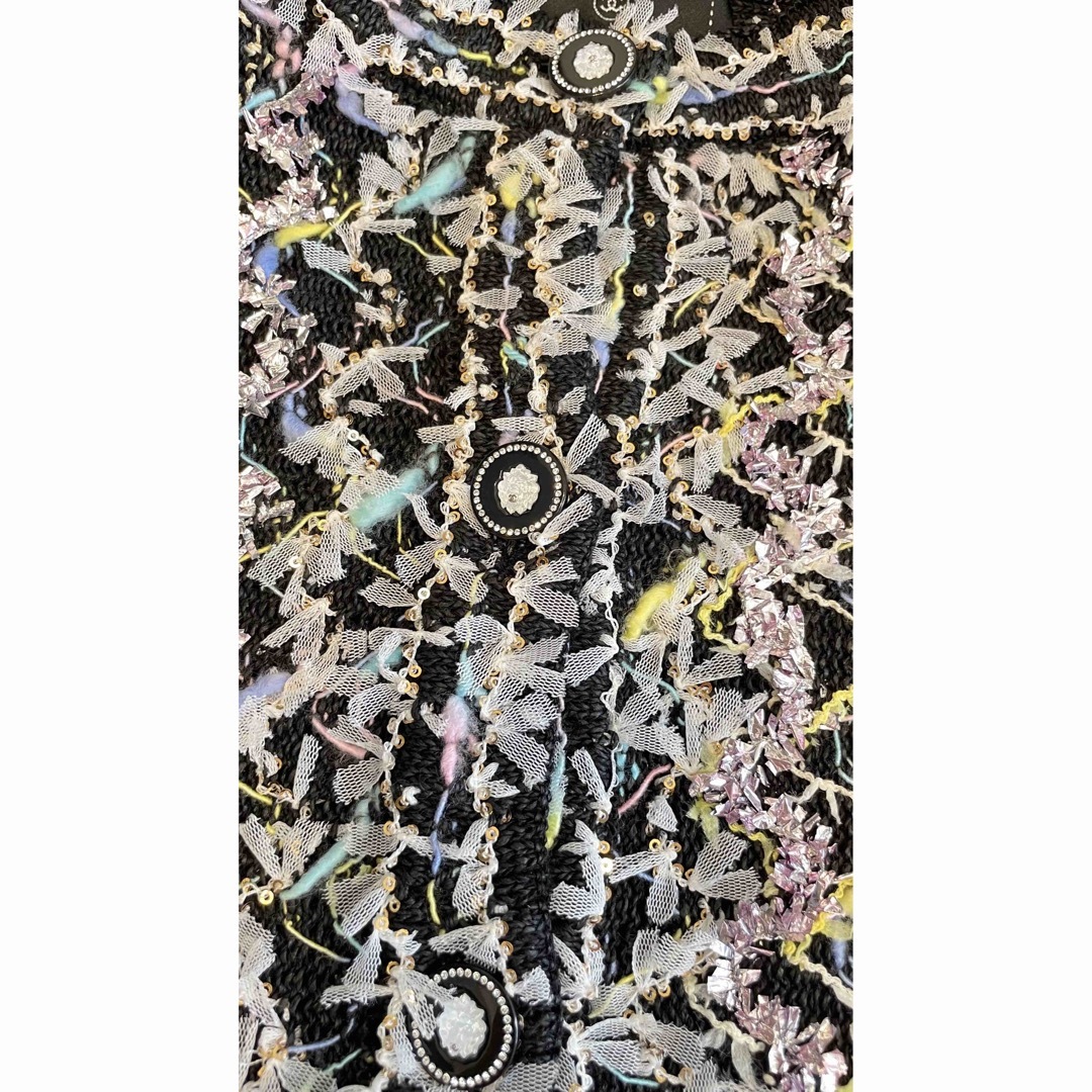 CHANEL - シャネル リボンツィードジャケット 36 未使用の通販 CHANEL - シャネル リボンツィードジャケット 36 未使用の通販