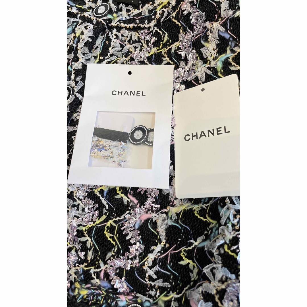 CHANEL - シャネル リボンツィードジャケット 36 未使用の通販 CHANEL - シャネル リボンツィードジャケット 36 未使用の通販