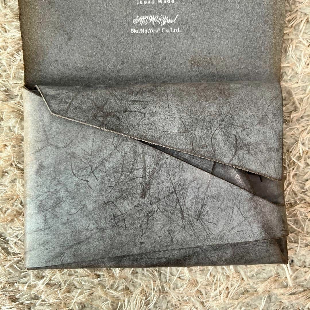 Shosa(ショサ)の【未使用】所作 折財布 ショートウォレット ブライドルレザー グレー メンズのファッション小物(折り財布)の商品写真