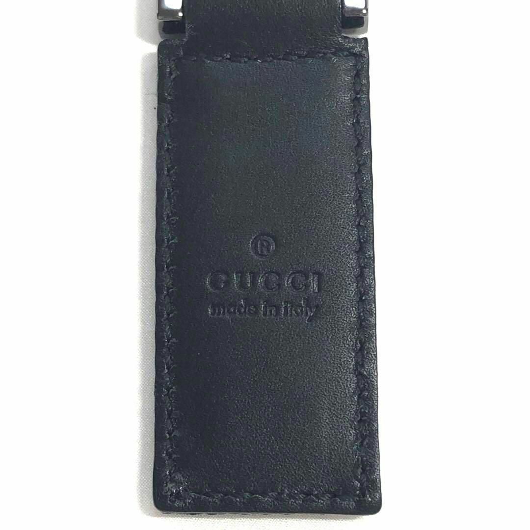 Gucci(グッチ)の【未使用に近い】グッチ キーホルダー キーリング メンズ 希少 レア ブラック メンズのファッション小物(キーホルダー)の商品写真