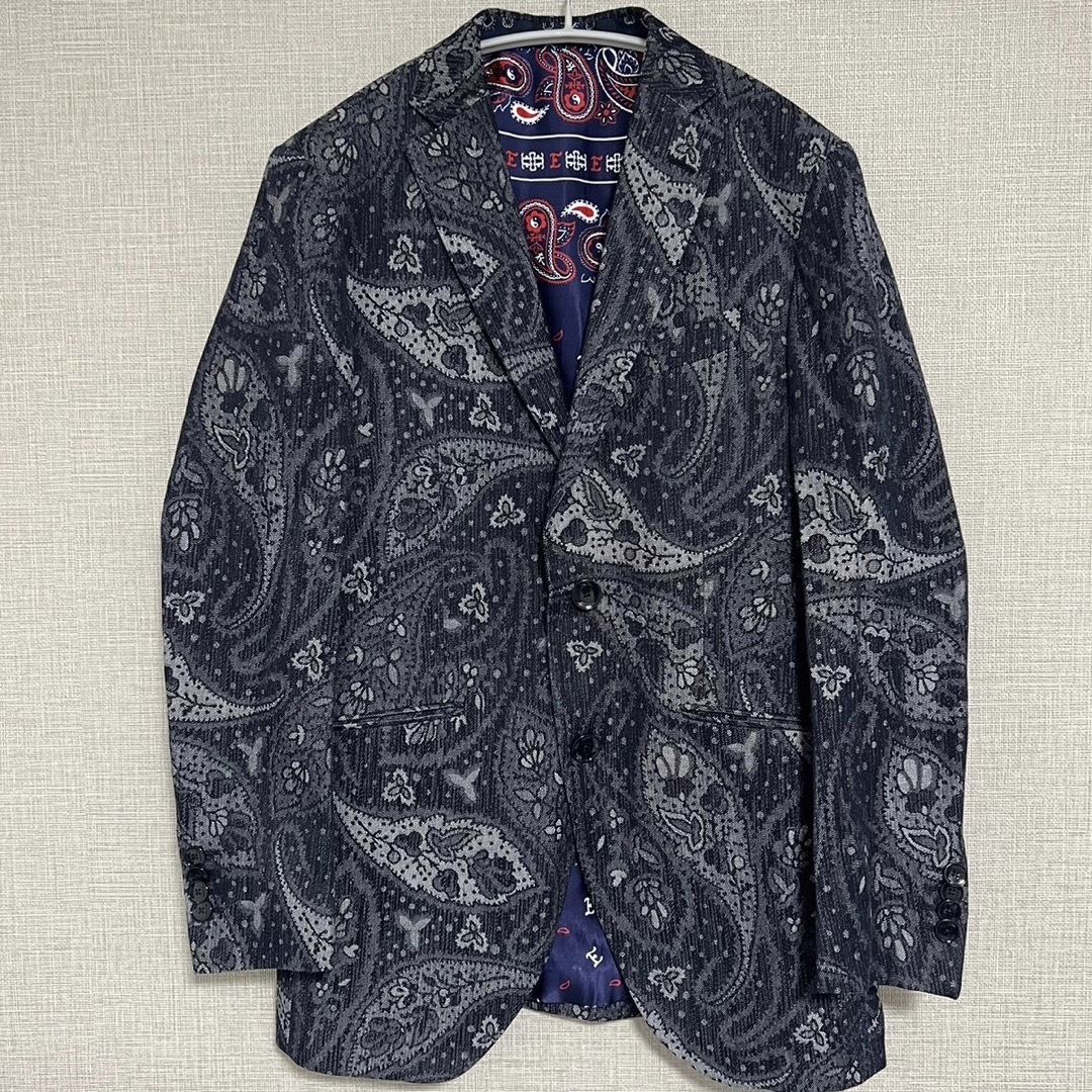 購入15万円 高級 エトロ ETRO セットアップ 上下 46 M ペイズリー