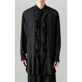 ヨウジヤマモト(Yohji Yamamoto)のyohji yamamoto pour homme 22aw フリルブラウス(シャツ)