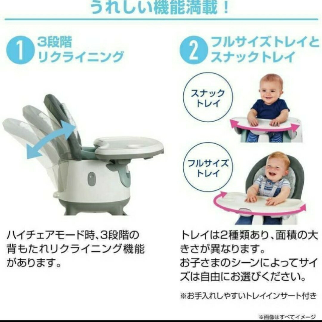 グレコ/GRACO 7-in1 ハイチェア フロアツーテーブル ベビーチェア キッズ/ベビー/マタニティの寝具/家具(その他)の商品写真