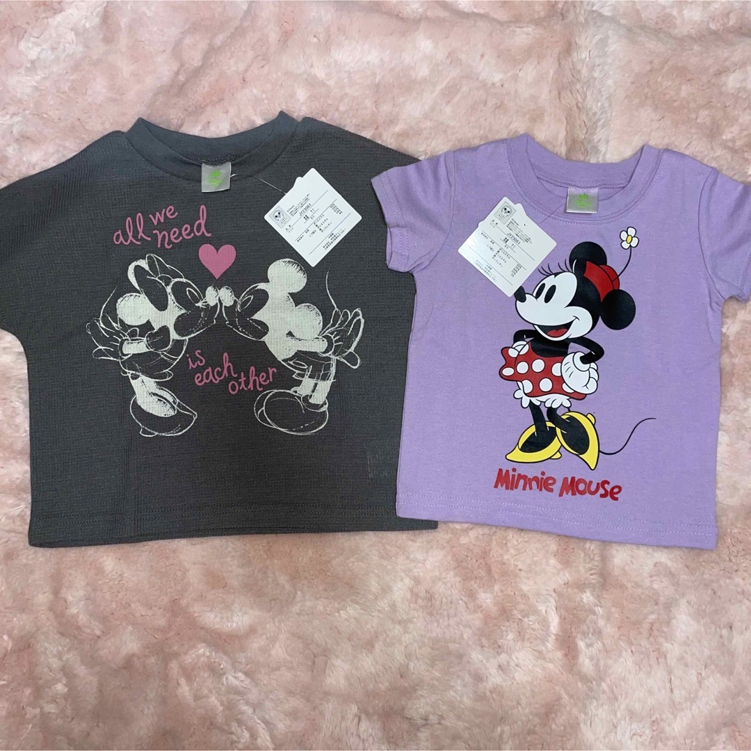 Disney(ディズニー)の売り尽くし価格‼️新品　Disney   ミニー　Tシャツ　80 値下げしました キッズ/ベビー/マタニティのベビー服(~85cm)(Ｔシャツ)の商品写真