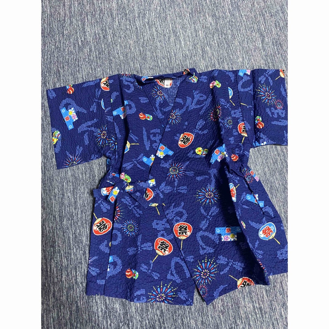 西松屋(ニシマツヤ)の甚平　新品未使用 キッズ/ベビー/マタニティのキッズ服男の子用(90cm~)(甚平/浴衣)の商品写真