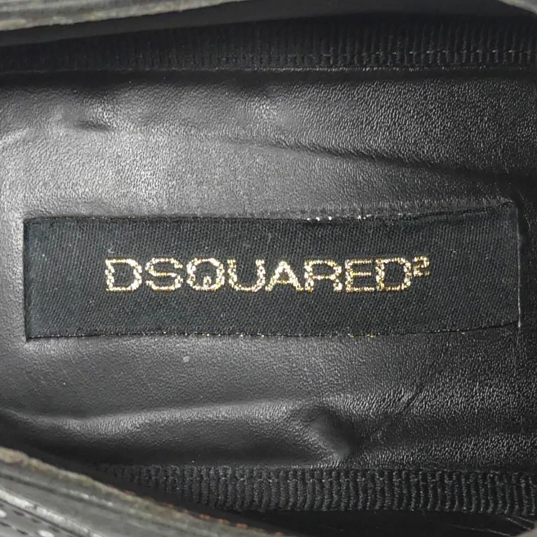 DSQUARED2(ディースクエアード)のイタリア製 レースアップシューズ 25.5 ディースクエアード 黒 NR3302 メンズの靴/シューズ(ドレス/ビジネス)の商品写真