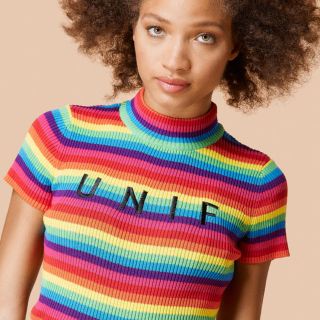 ユニフ(UNIF)のunif レインボートップス(ニット/セーター)