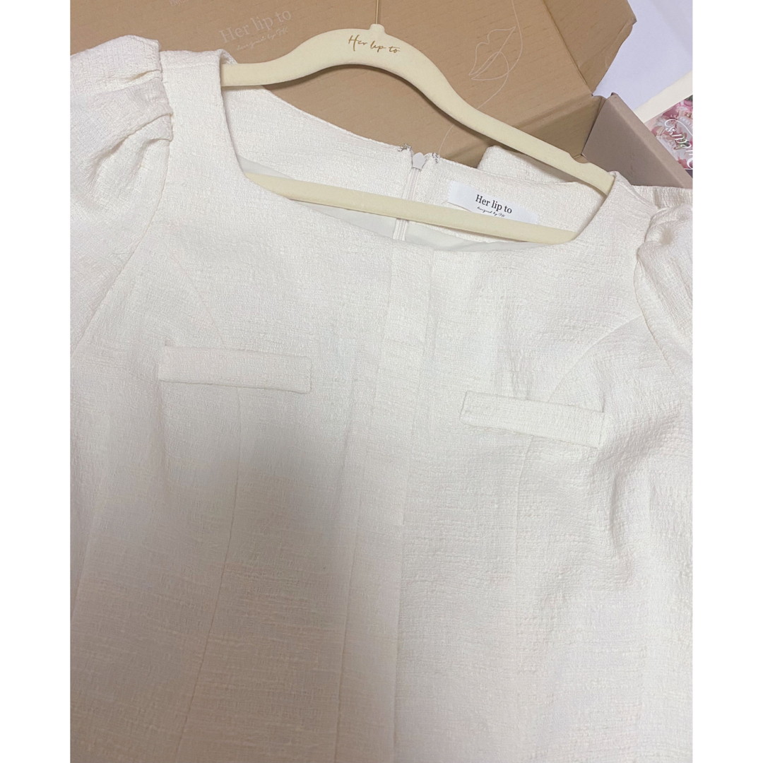 Herlipto Canal Tweed Mini Dress | escolalf.com.br