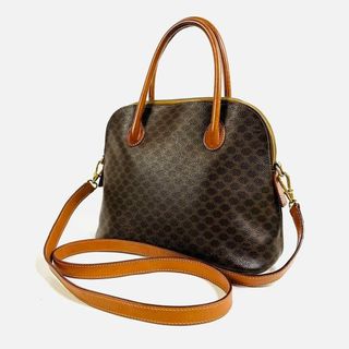 セリーヌ(celine)の【美品】CELINE トリオンフ マカダム柄 2way ミニ ハンドバッグ(ショルダーバッグ)