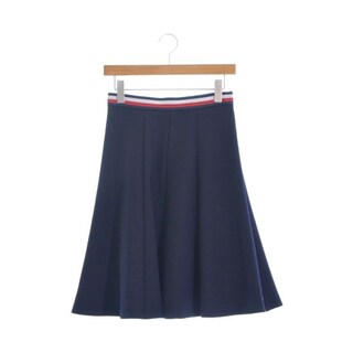 トミーヒルフィガー(TOMMY HILFIGER)のTOMMY HILFIGER トミーヒルフィガー ひざ丈スカート 4(M位) 紺 【古着】【中古】(ひざ丈スカート)