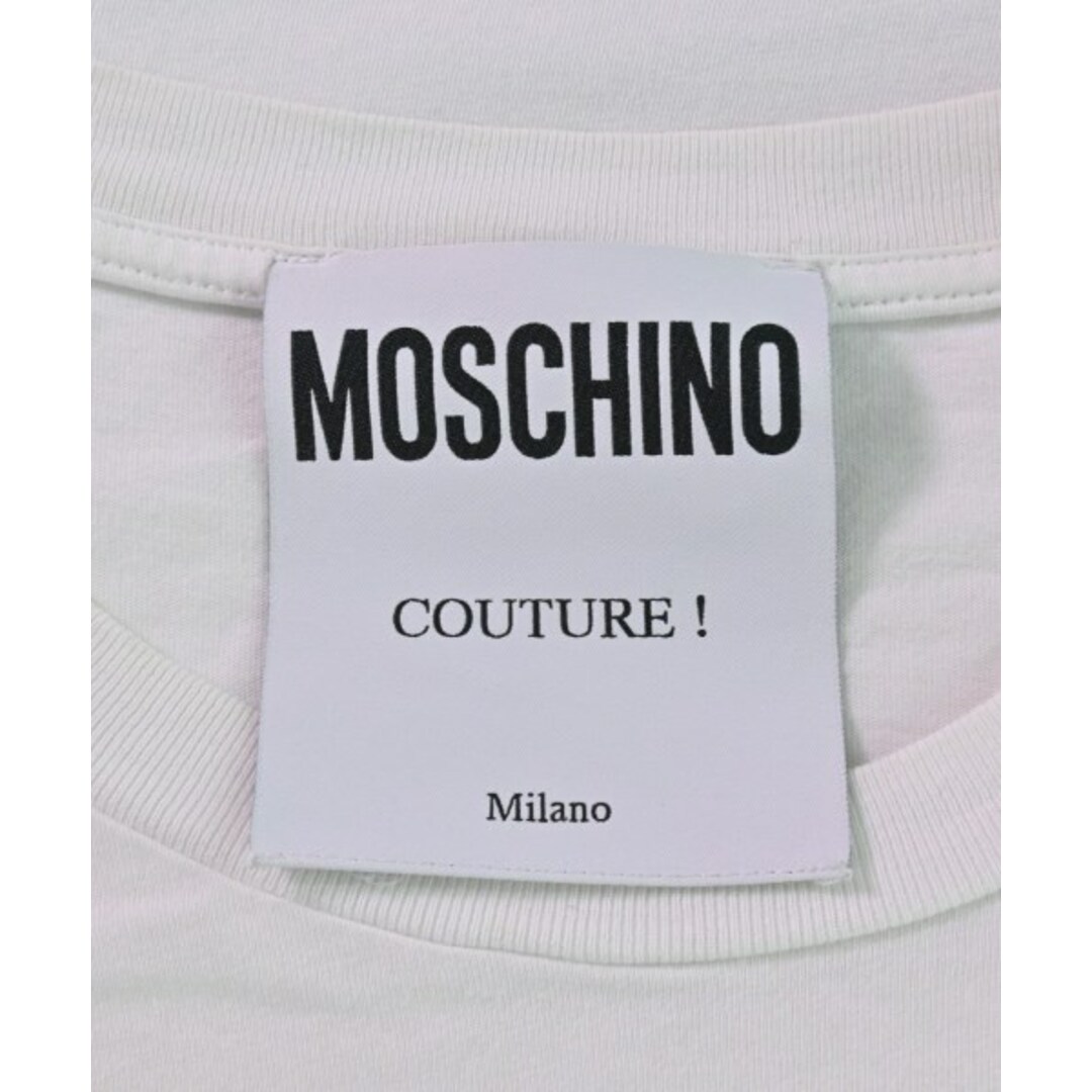 MOSCHINO(モスキーノ)のMOSCHINO モスキーノ Tシャツ・カットソー M 白 【古着】【中古】 メンズのトップス(Tシャツ/カットソー(半袖/袖なし))の商品写真