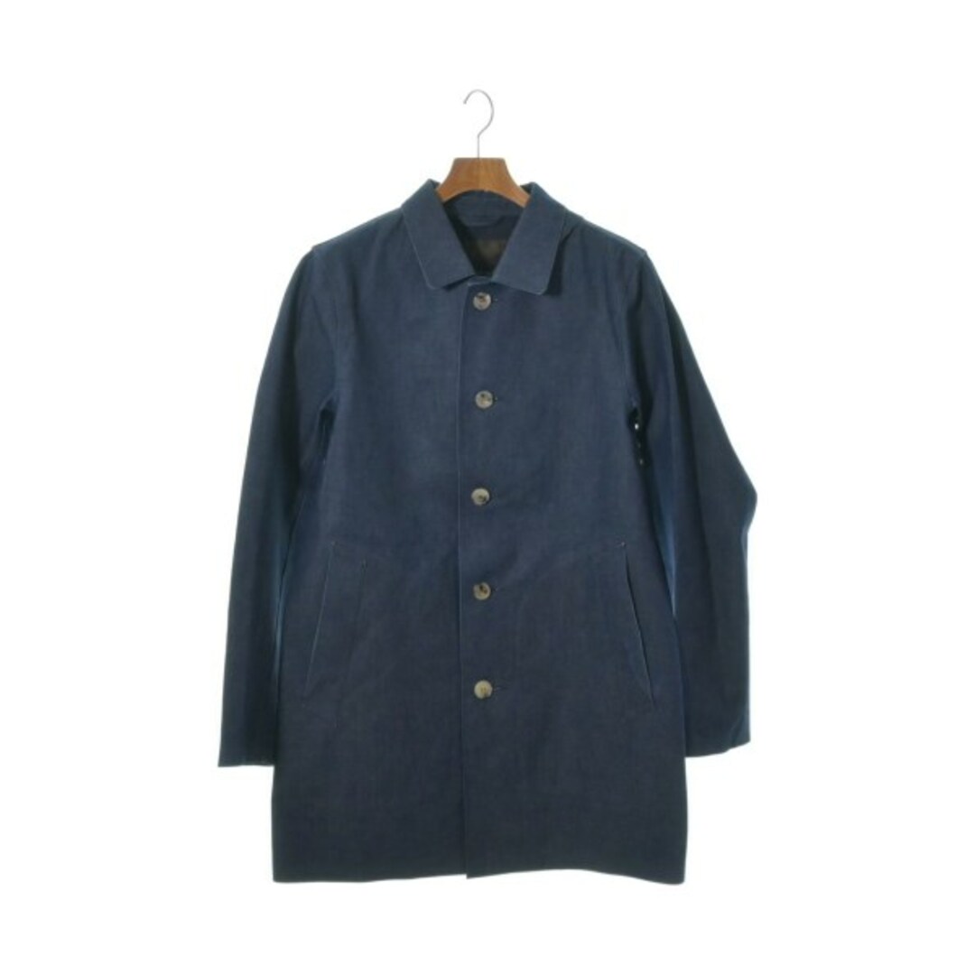 日本で買 MACKINTOSH マッキントッシュ ステンカラーコート 38(M位) 紺