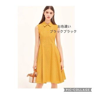 フォクシー ひざ丈ワンピース ドレス ティアード フレア Aライン フォクシー ひざ丈ワンピース ドレス ティアード フレア Aライン