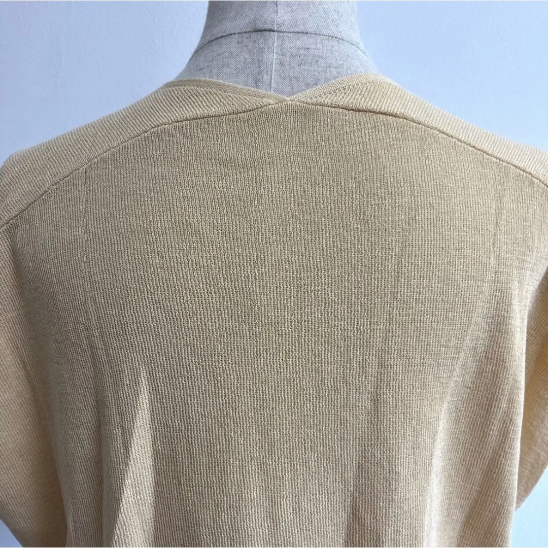 Techichi(テチチ)のテチチテラス　フレンチスリーブ　プルオーバー　ベージュ　FREEサイズ　M レディースのトップス(Tシャツ(半袖/袖なし))の商品写真