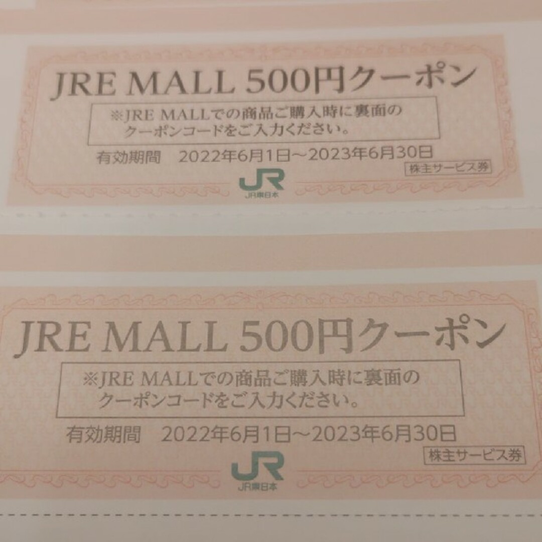 JR(ジェイアール)のＪＲ東日本優待券のＪＲＥモール20枚400円（安心パック） チケットの優待券/割引券(ショッピング)の商品写真