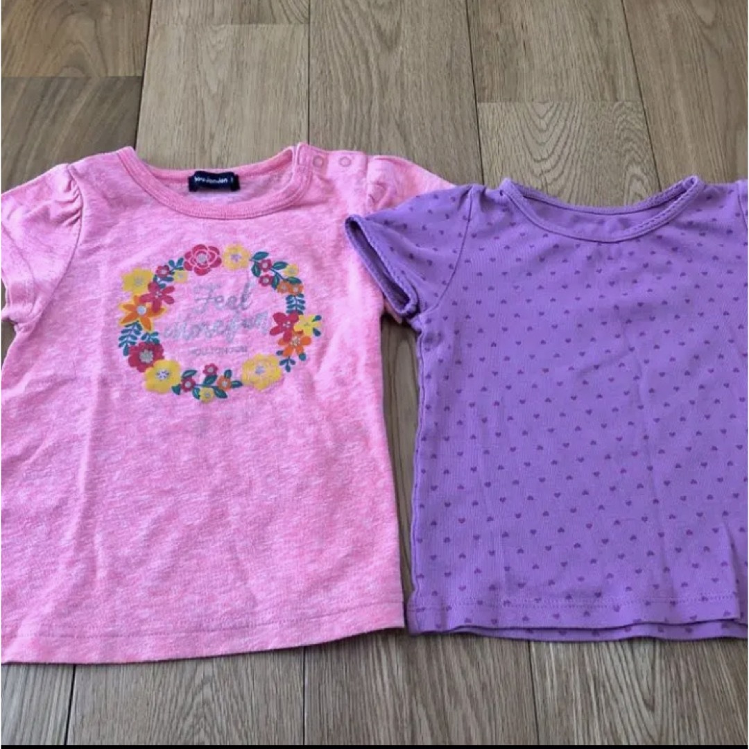 mou jon jon(ムージョンジョン)のキッズ　80  moujonjon Tシャツ　肌着　パンツ　セット キッズ/ベビー/マタニティのベビー服(~85cm)(Ｔシャツ)の商品写真