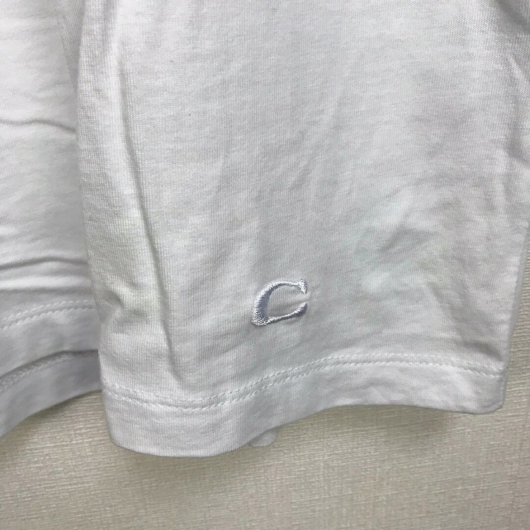 COACH(コーチ)の美品 COACH コーチ 半袖Tシャツ ホワイト サイズS メンズのトップス(Tシャツ/カットソー(半袖/袖なし))の商品写真