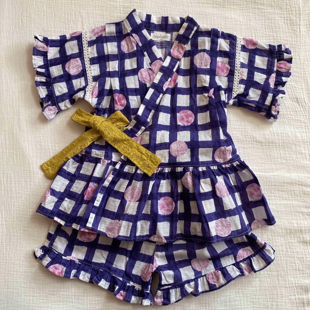 ampersand(アンパサンド)のampersand  アンパサンド　女の子　甚平　浴120 キッズ/ベビー/マタニティのキッズ服女の子用(90cm~)(甚平/浴衣)の商品写真