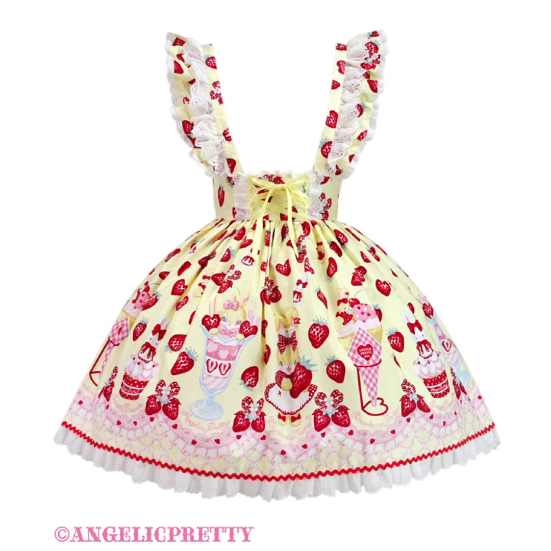 Angelic Pretty(アンジェリックプリティー)のLyrical Bunny Parlorスカート レディースのスカート(ひざ丈スカート)の商品写真