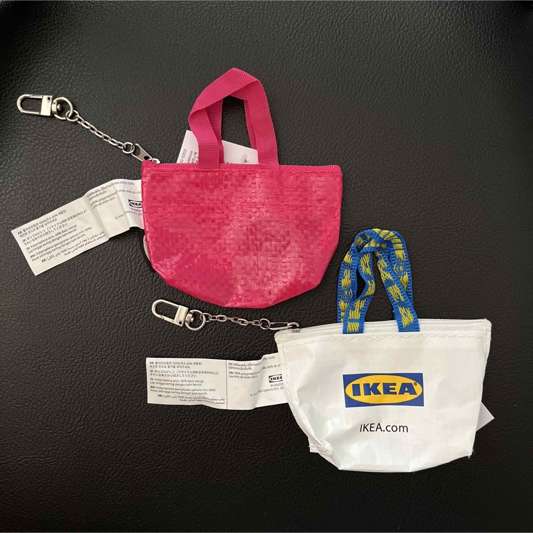 IKEA IKEA イケア クノーリグ キーホルダー ピンクホワイト 2個セットの通販 by なんこ's shop｜イケアならラクマ