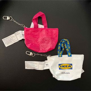 イケア(IKEA)のIKEA  イケア　クノーリグ　キーホルダー　ピンクホワイト　2個セット(キーホルダー)