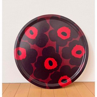 マリメッコ(marimekko)のマリメッコ  Marimekko トレイ　直径46cm(収納/キッチン雑貨)