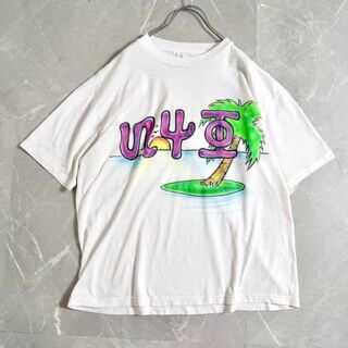 ジャージーズ(JERZEES)のジャージーズ　プリントTシャツ　90s USA製　ライトピンク(Tシャツ/カットソー(半袖/袖なし))