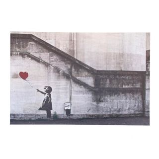 【BANKSY ART CANVAS バンクシー風船の少女アートキャンバス】(ボードキャンバス)