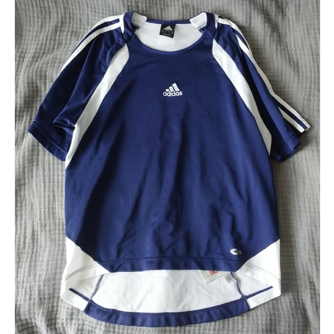 adidas(アディダス)のadidas CLIMACOOL 半袖Tシャツ ポリエステル100% 紺 メンズのトップス(Tシャツ/カットソー(半袖/袖なし))の商品写真
