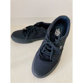 ヴァンズ(VANS)のVANS スニーカー　ブラック　25.5cm(スニーカー)