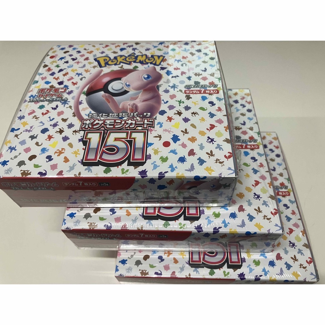 ポケモンカードゲーム　151 新品未開封　3BOX シュリンクなし