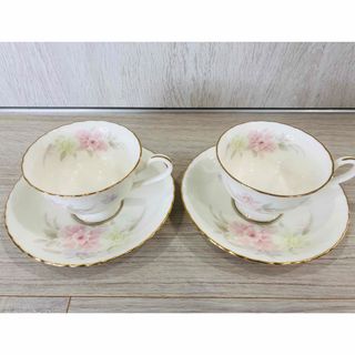 ノリタケ(Noritake)のノリタケ カップ&ソーサー 2客セット(グラス/カップ)