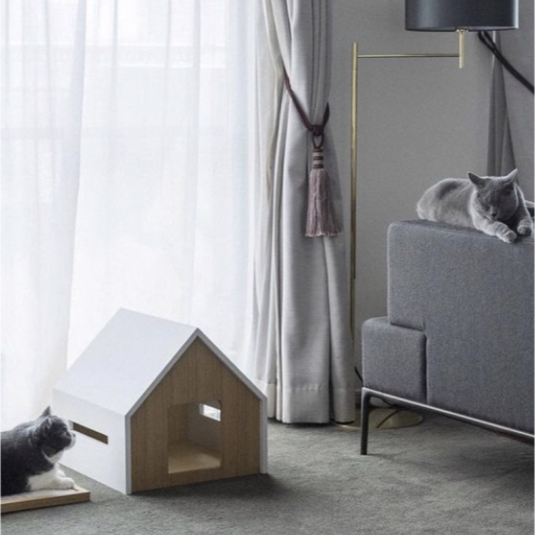 &CAT  HUS / pet house  ホワイト・白 その他のペット用品(猫)の商品写真