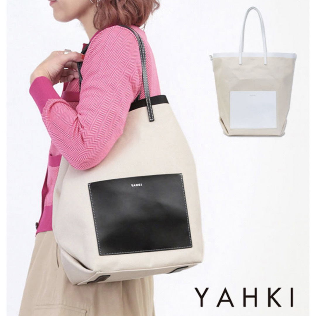 YAHKI(ヤーキ)のYAHKI ヤーキ　キャンバストートバッグ レディースのバッグ(トートバッグ)の商品写真