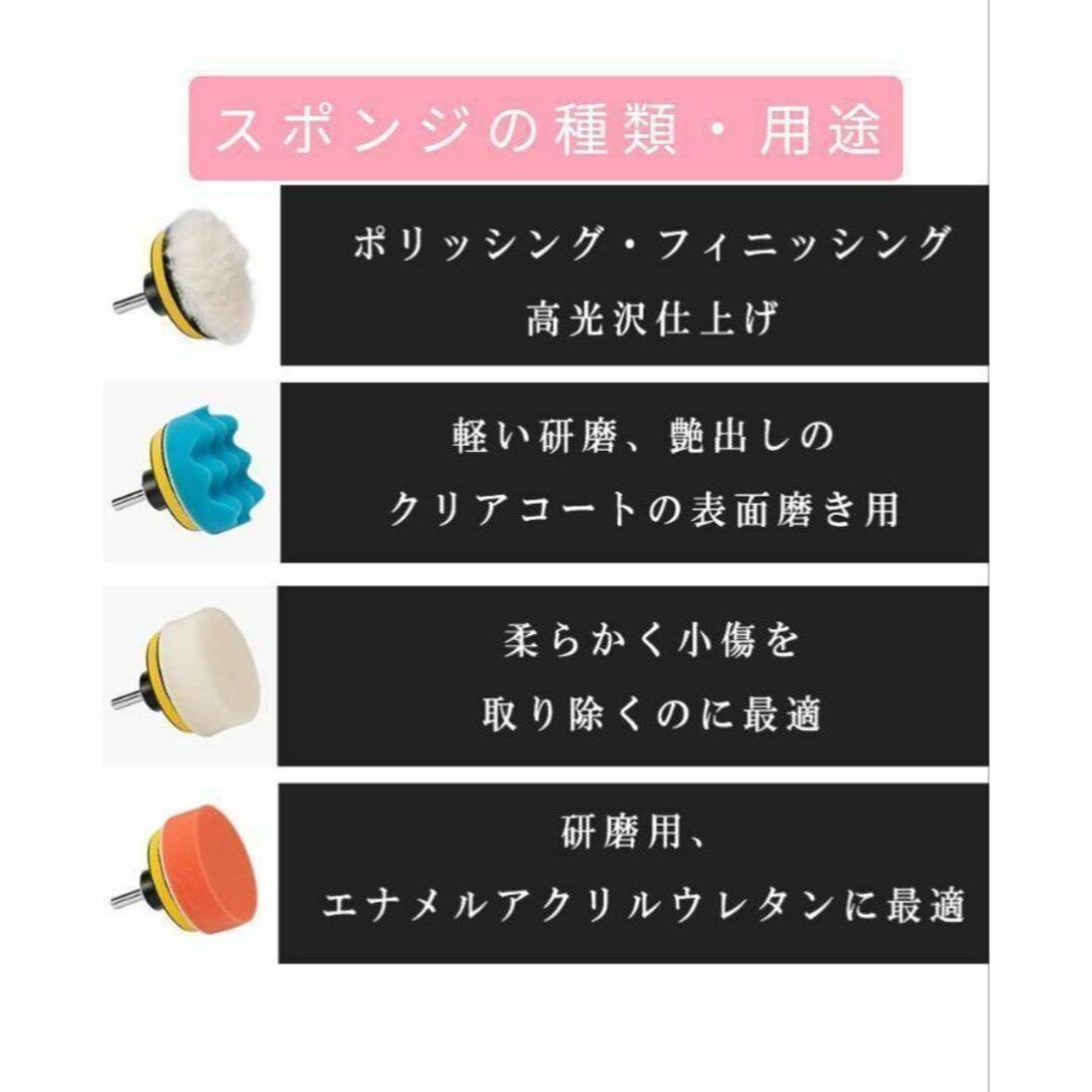 ポリッシャー バフ 洗車 車磨き 水垢取りkr ワックス 80mm 11点セット 通販 ポリッシャー バフ 洗車 車磨き 水垢取りkr ワックス 80mm 11点セット
