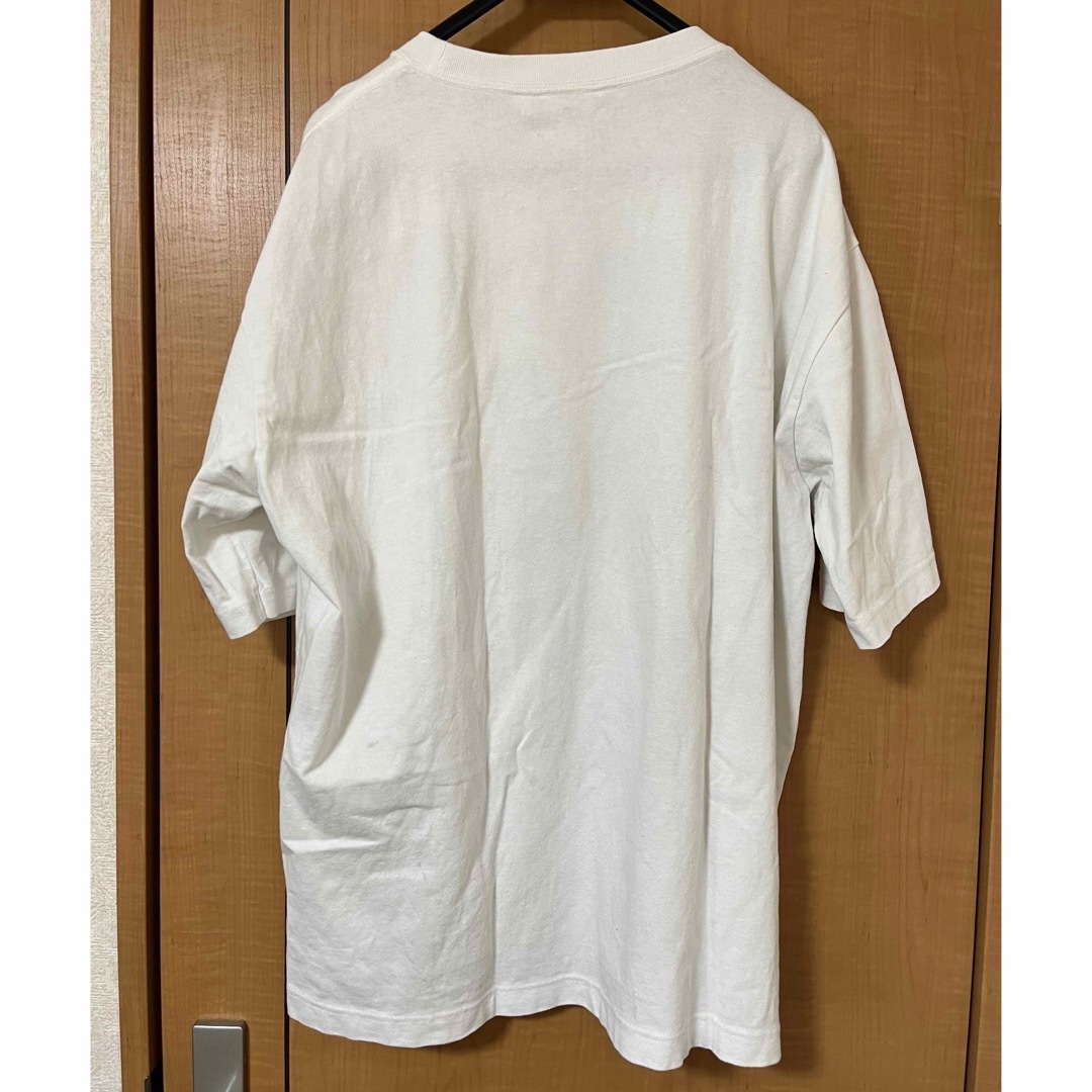 UNIQLO(ユニクロ)のUNIQLO オーバーサイズクルーネックTシャツ　ホワイト　XL メンズのトップス(Tシャツ/カットソー(半袖/袖なし))の商品写真