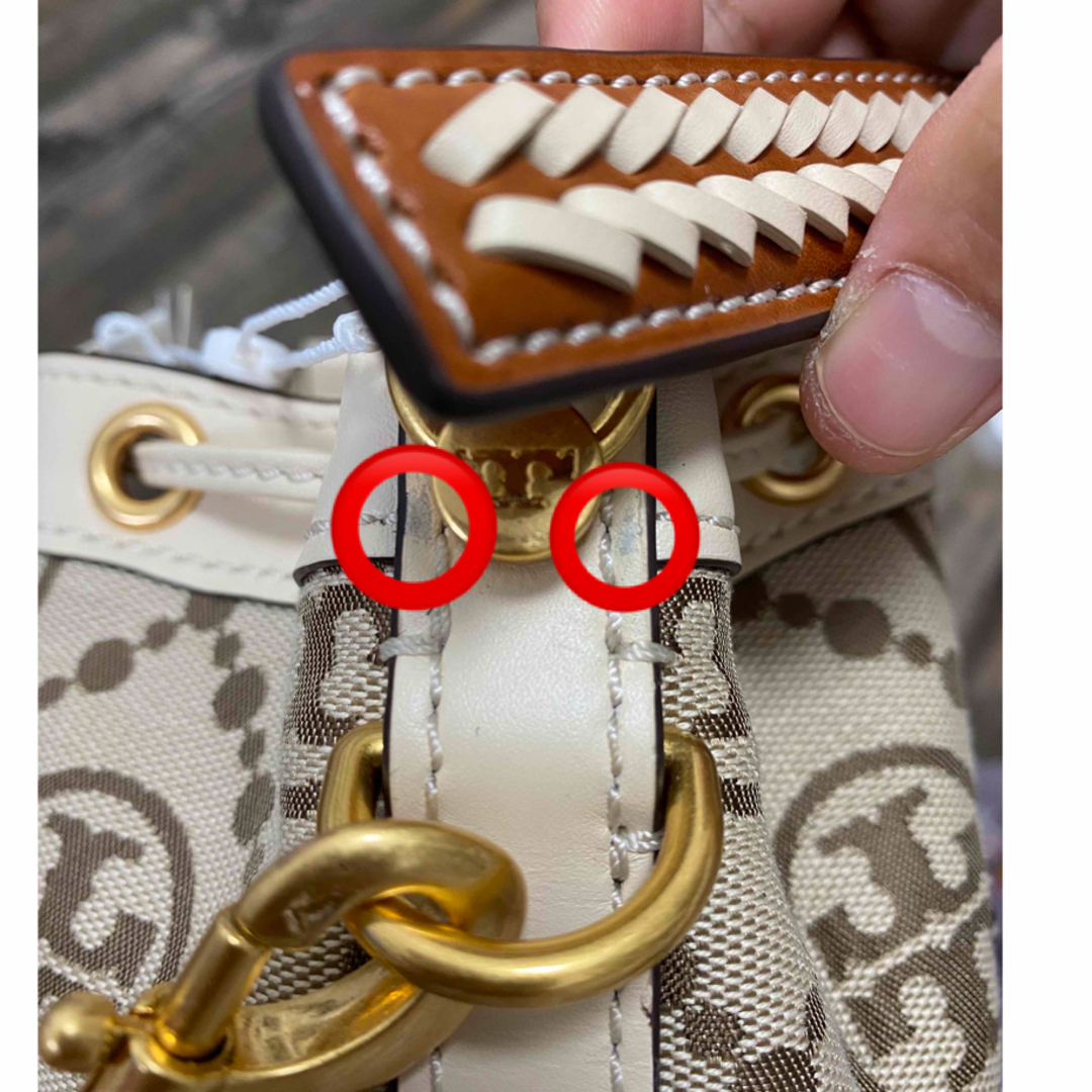 【最後値下げ】トリーバーチモノグラムフラワーバケットバッグ