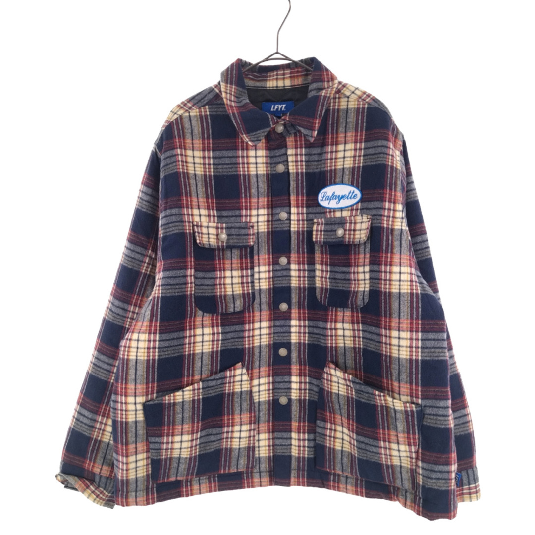 Lafayette ラフェイエット FLANNEL SHIRT JACKET フランネルシャツジャケット LA221014 ネイビー/レッド