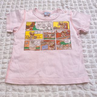 ヒステリックミニ(HYSTERIC MINI)のヒスミニ Tシャツ 80 ピンク トップス ヒステリックミニ(Ｔシャツ)