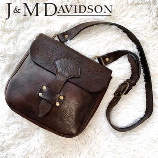 J&MDAVIDSON 2WAYレザーショルダーバッグ(黒)