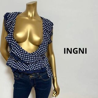 イング(INGNI)の【2640】INGNI ノースリーブ ドットシャツ(シャツ/ブラウス(半袖/袖なし))