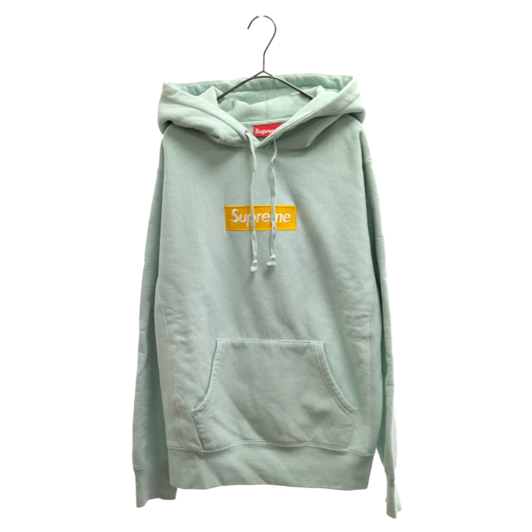 SUPREME シュプリーム 17AW Box Logo Hooded Sweatshirt ボックスロゴ フーデッドスウェットシャツ プルオーバーパーカー アイスブルー