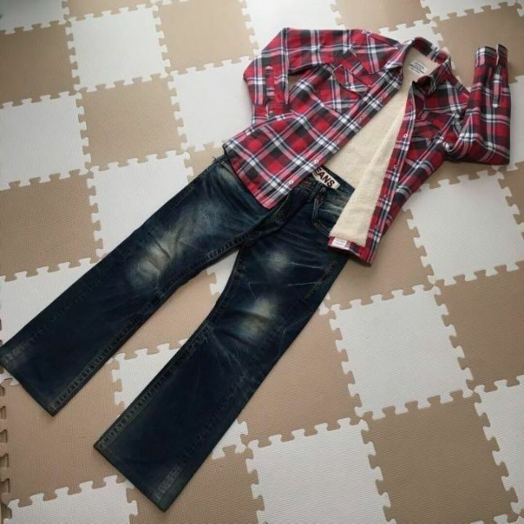 B.W.JEANS ジーンズ デニム ブーツカット アメカジ 古着 脚長スタイル ...