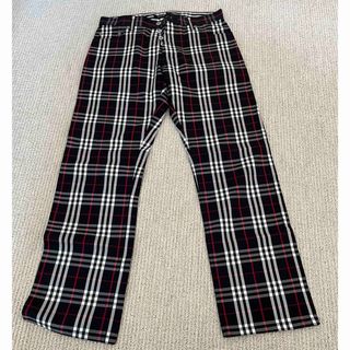 バーバリーブラックレーベル(BURBERRY BLACK LABEL)のバーバリーブラックレーベル ノバチェック パンツ  超美品 76(スラックス)