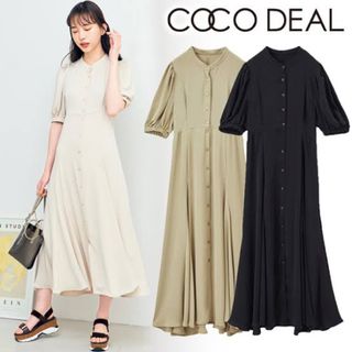 ココディール(COCO DEAL)のココディール　cocodeal パフスリーブロングワンピース(ロングワンピース/マキシワンピース)