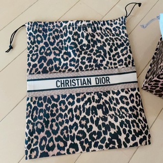 クリスチャンディオール(Christian Dior)のDior ディオール ノベルティ レオパード 限定  巾着 ポーチ(ポーチ)