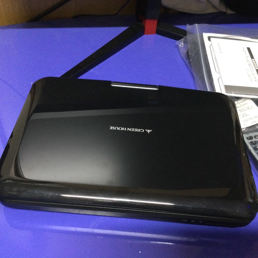GREEN HOUSE GH-PDV10E-BK DVDプレーヤー スマホ/家電/カメラ テレビ